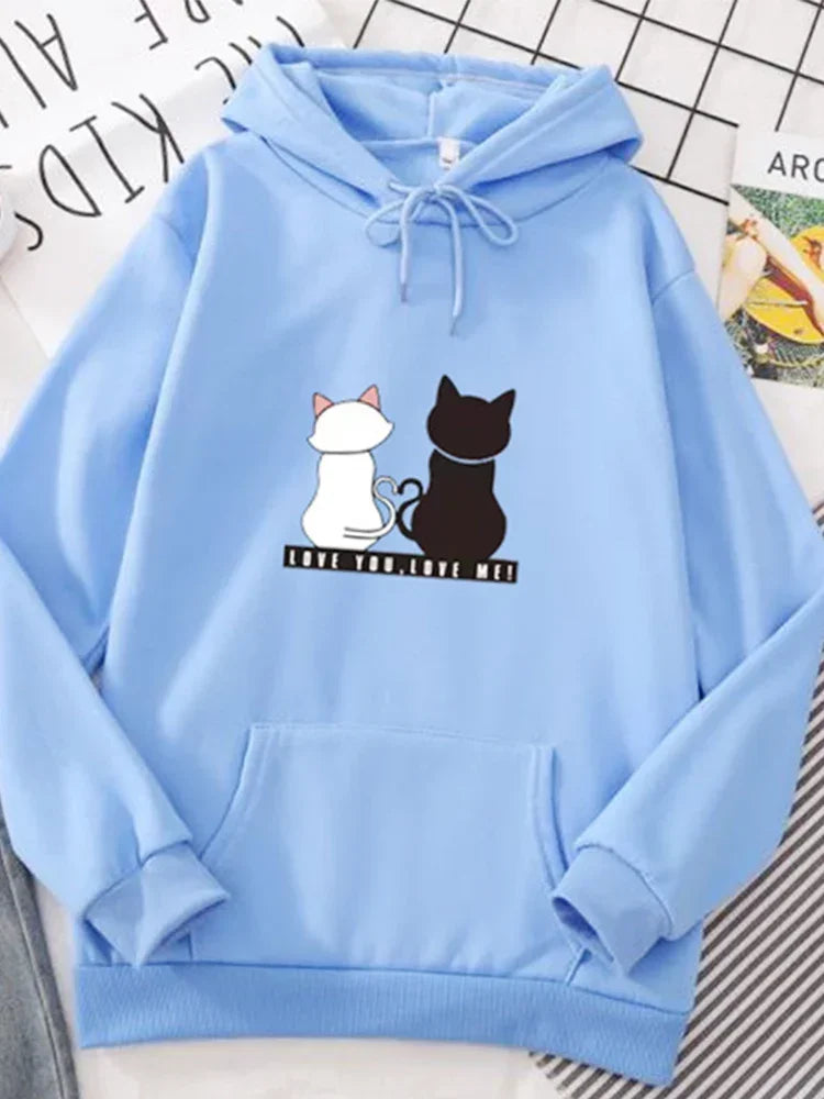 Women's Hoodies™ Autumn Spring Long Sleeve Harajuku Cat Print Sweatshirts