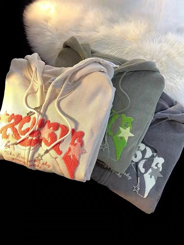 Women's Zip Up Hoodies™ Long Sleeve Harajuku Y2K Sweatshirt