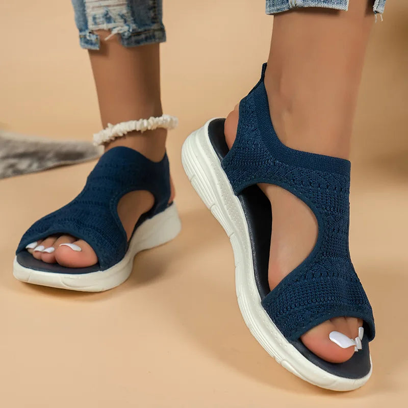 Women Summer Sandals™ Mesh Fish Platform Open Toe Wedge Sandals