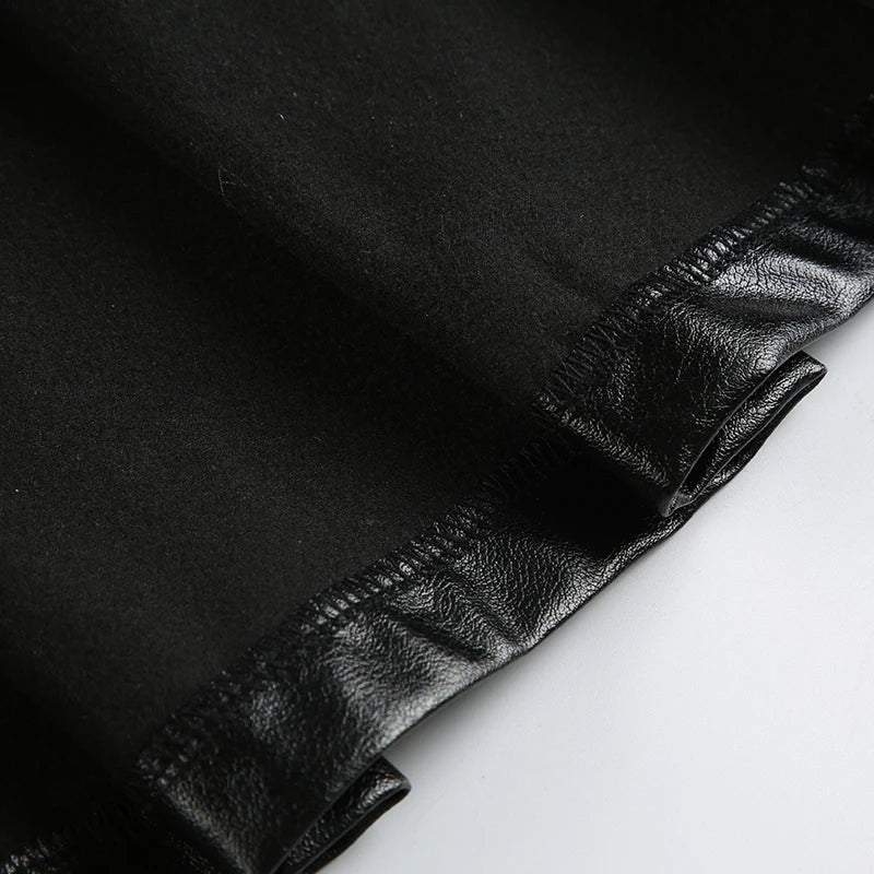 Women's Rockmore Y2k Vintage Mini Skirt™ Punk Style PU Leather High Waist Short Skirt