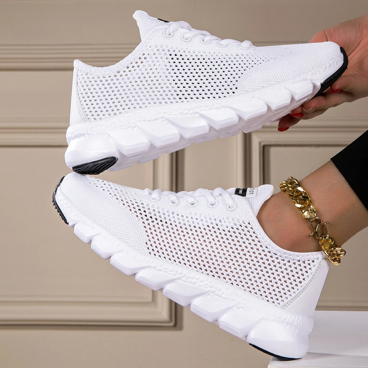 Women's New cross-border sneakers™ hollowed-out woven light shoes