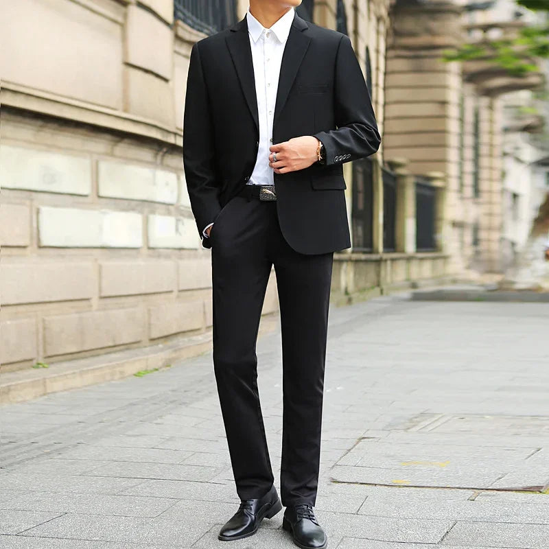 Men's Fashion Handsome Suit™ Business Cargo Trousers Plus Size Sets