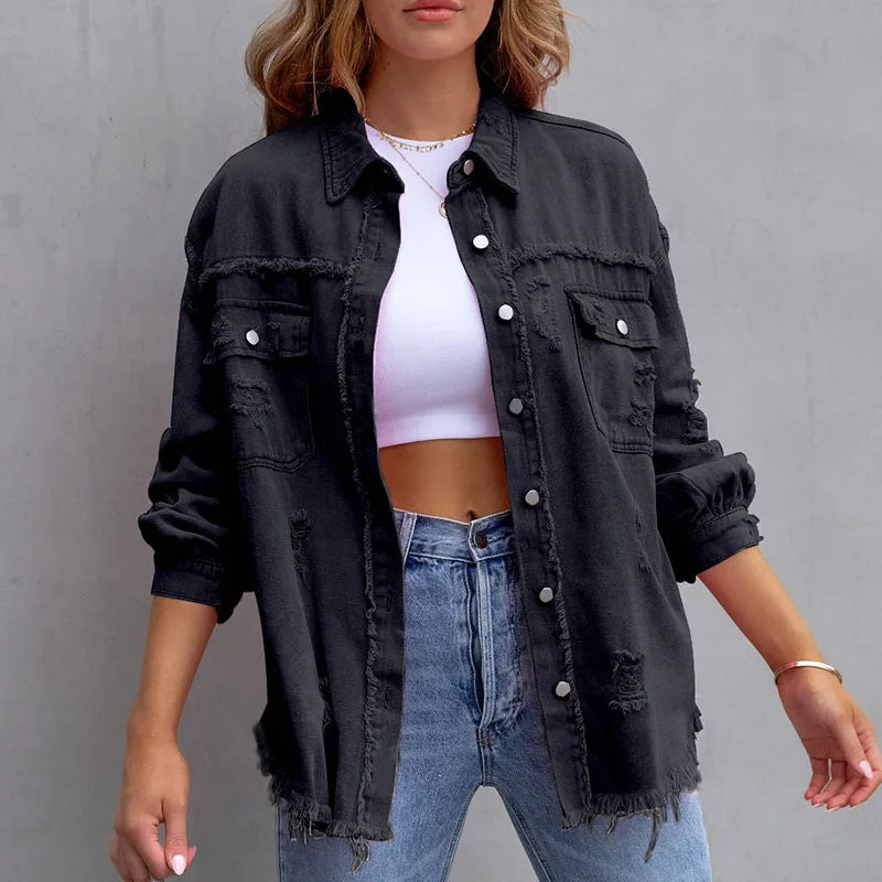 Women's Denim Shirts™ Vintage Oversized Loose Shirt