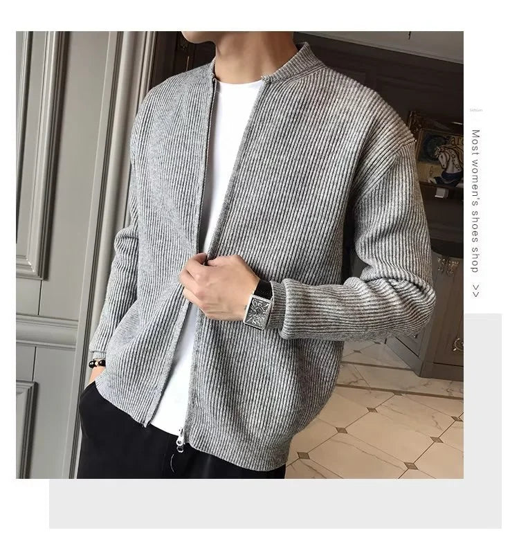 Men's Knitted Cardigan Sweater™ Casual Versatile Slimming Sweater