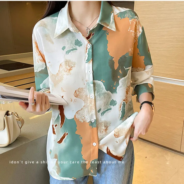 Women's Casual Loose T-shirt™ Long Sleeve Korean Style Blouse Tops