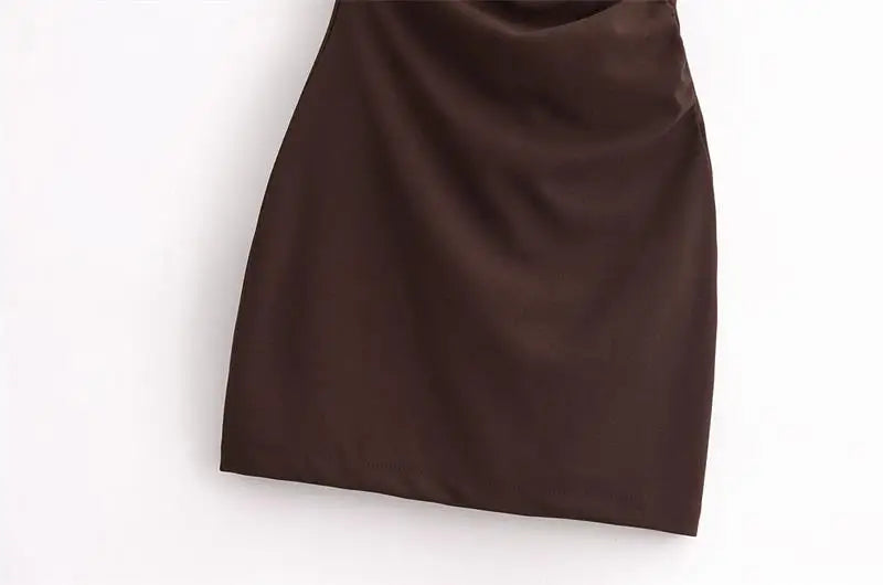 Women Dresses™ Fashion Tight Ruched Mini Dress