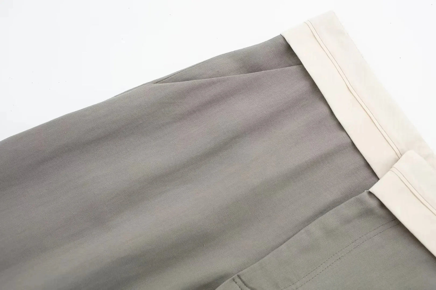 Women's TRAFZA Suit™ Asymmetric Sleeveless Single Breasted Top + High Waist Loose Trousers