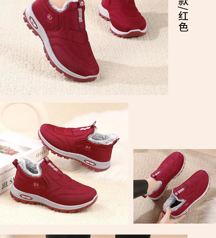 Women's Fleece Lined Snow Boots™ Winter Warm Waterproof Slip on Ankle Boots