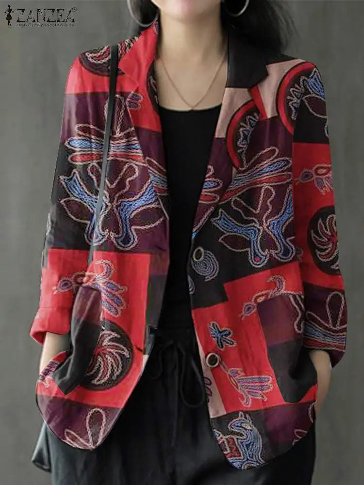 Women's Vintage Long Sleeve Coats™ Cotton Shirt Casual Outwears
