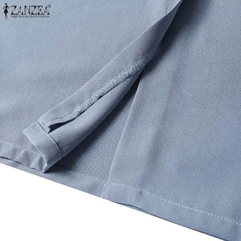 Women's ZANZEA Long Dress™ Solid Color Knee Length Bodycon Sundress