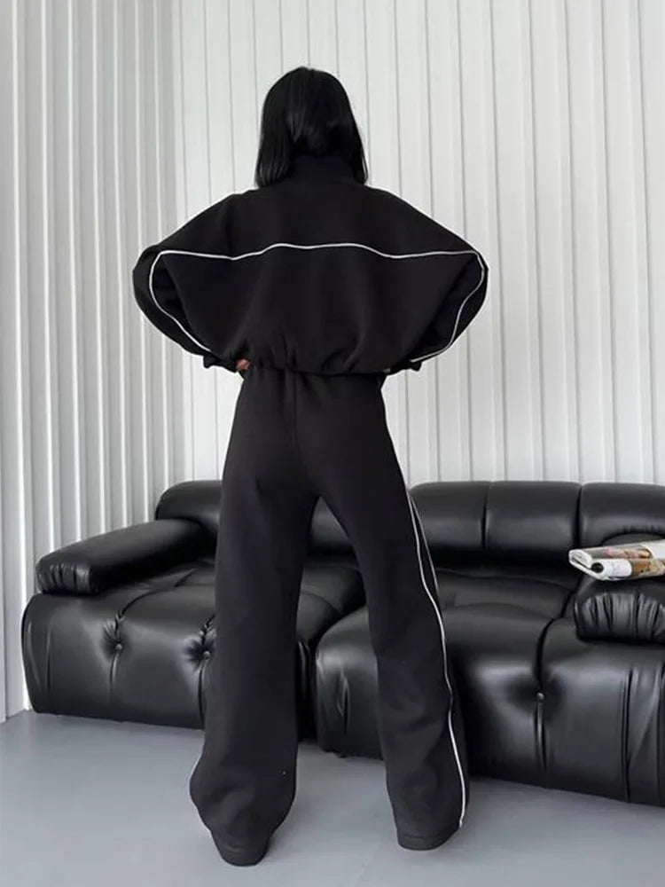 Women's Suit™ 2 Piece Outfits Long Sleeve Zip Up Jacket Jogger Sweatpants Tracksuit