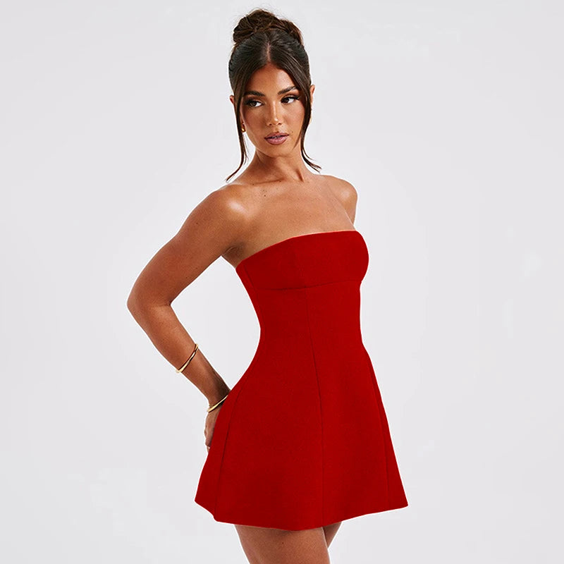Women's Strapless A-Line Dress™ Sleeveless Off Shoulder Bodycon Dresses