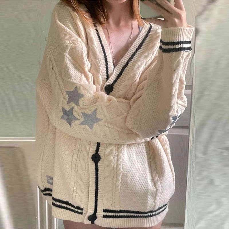 Women's Y2K Sweaters™ Loose Knitted Long Sleeve Cardigans
