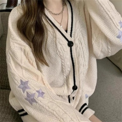 Women's Y2K Sweaters™ Loose Knitted Long Sleeve Cardigans