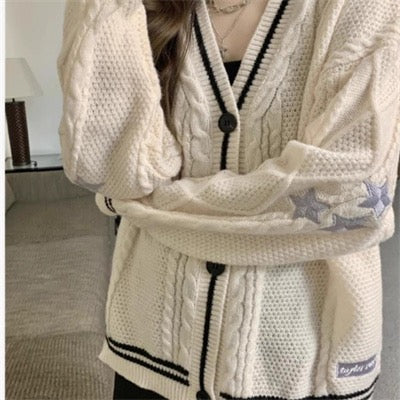 Women's Y2K Sweaters™ Loose Knitted Long Sleeve Cardigans