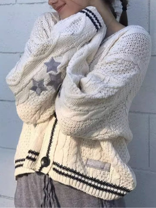 Women's Y2K Sweaters™ Loose Knitted Long Sleeve Cardigans
