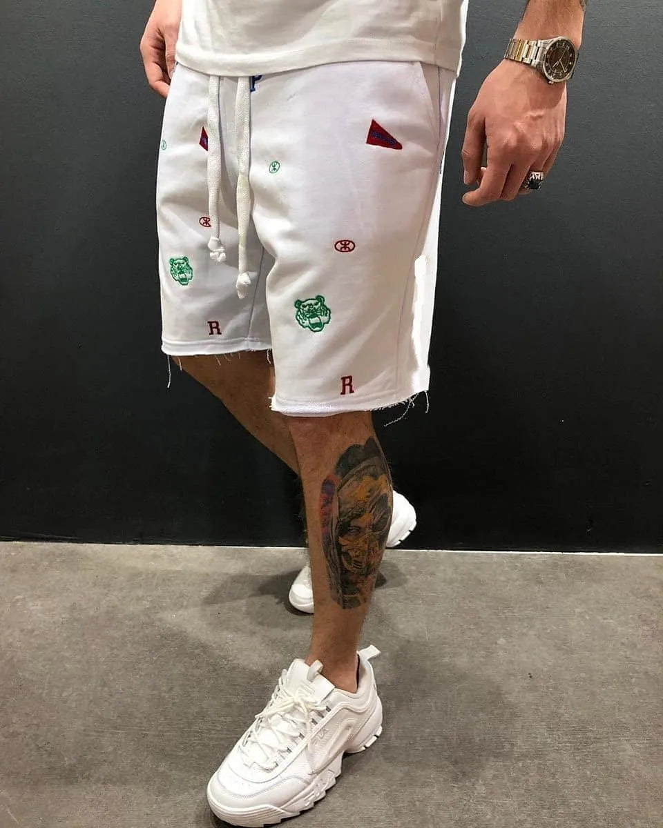 Men Embroidery Short Pants™ Street Trend Short Pants