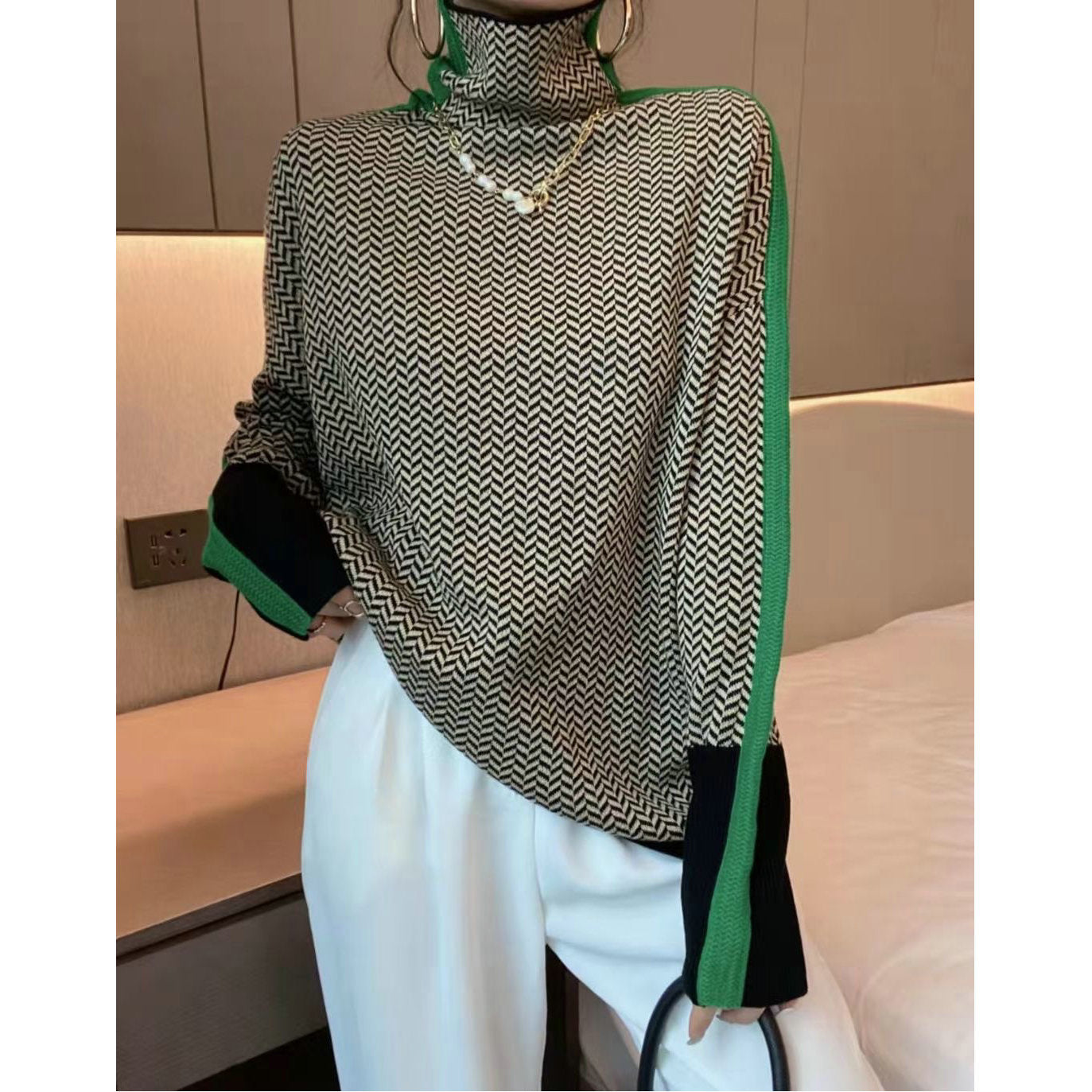 Women's Sweater™ Colored Wool Bottoming  Sweater