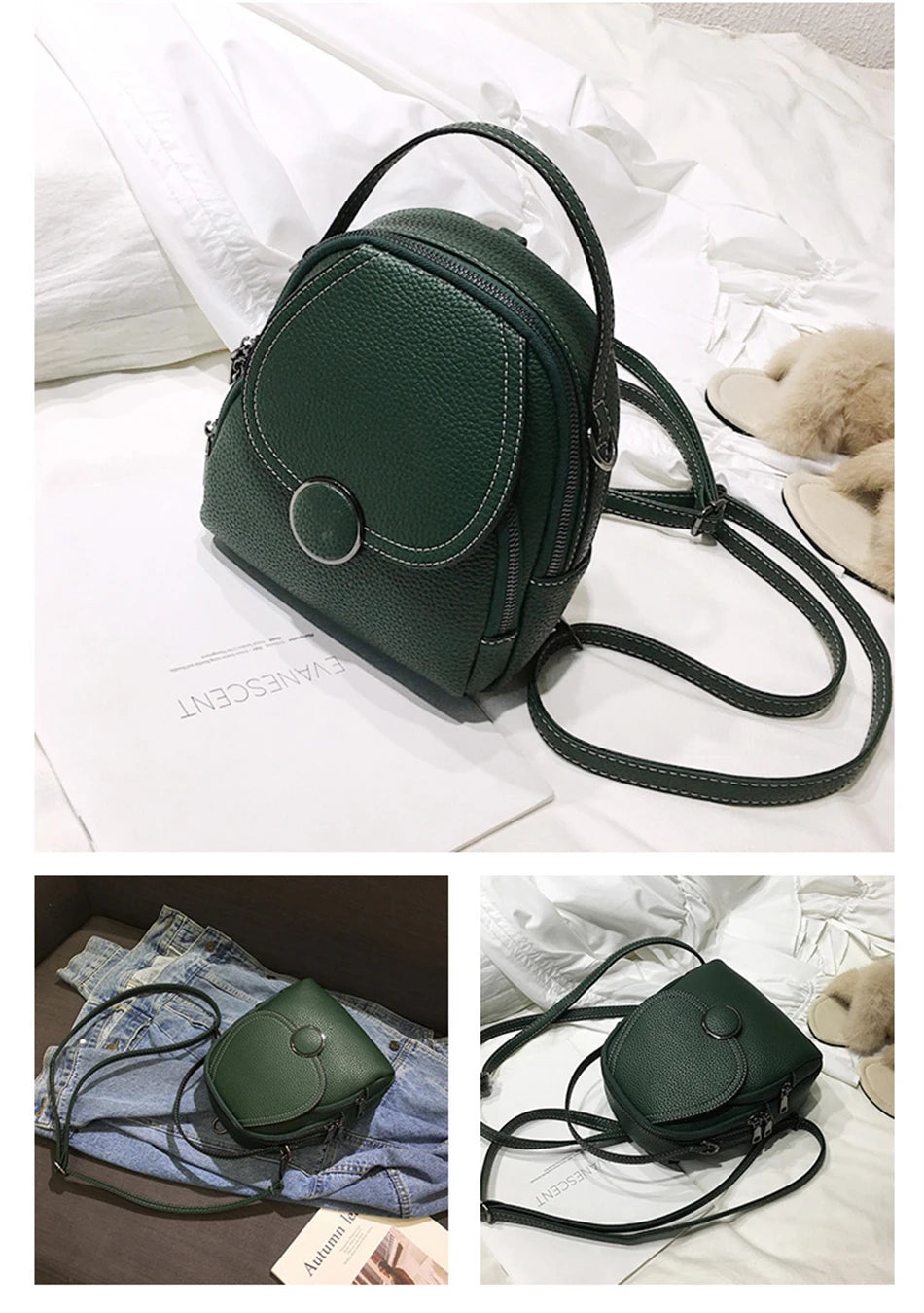 Women's Backpack™ Mini Soft Touch Multi-Function  Shoulder Bag Girl