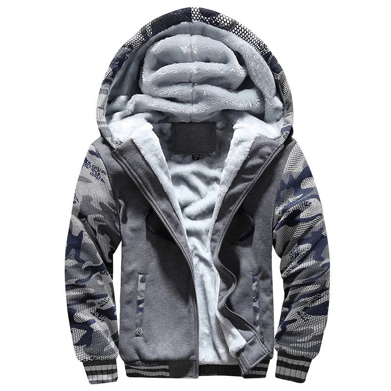 Men's Camouflage Jacket™ Casual Hoodies Long Sleeve Thicken Fleece Winter Jackets