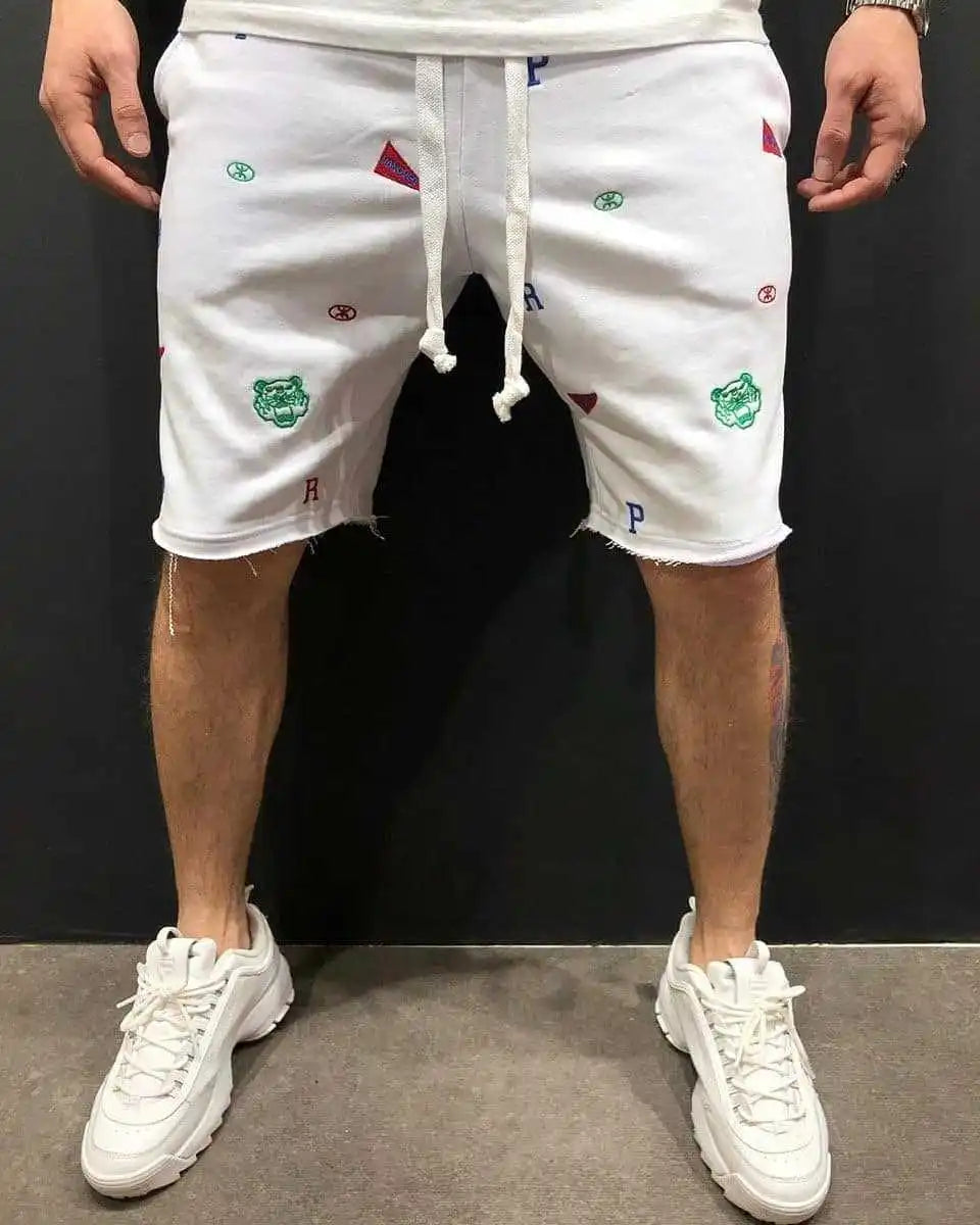 Men Embroidery Short Pants™ Street Trend Short Pants