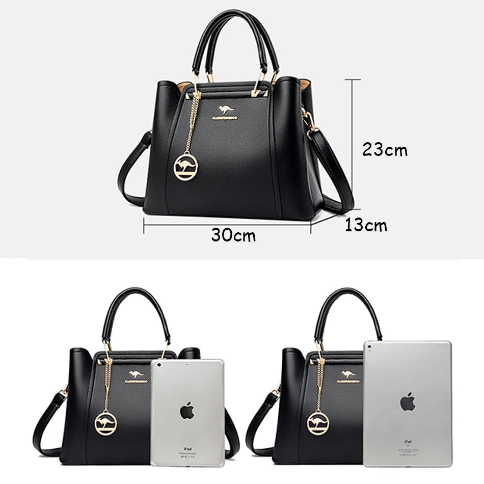 Women's Leather Luxury Handbags™ Ladies Shoulder Crossbody Sac & Messenger Tote Handbag