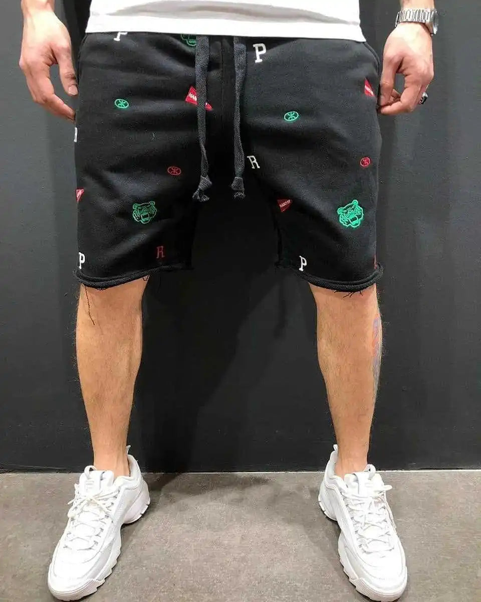 Men Embroidery Short Pants™ Street Trend Short Pants