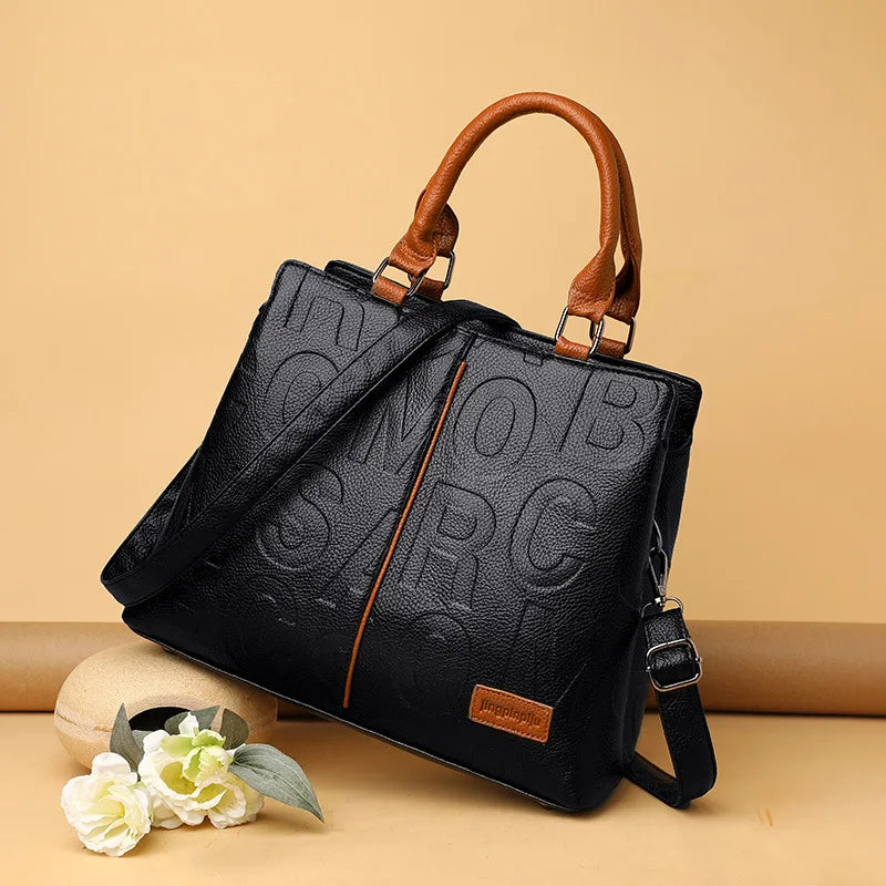 Women's  PU Leather Handbags™  Ladies Luxury Tote Handbag