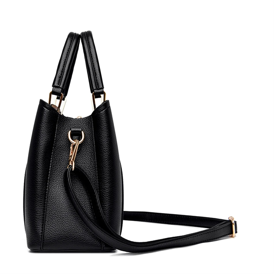 Women's Leather Luxury Handbags™ Ladies Shoulder Crossbody Sac & Messenger Tote Handbag