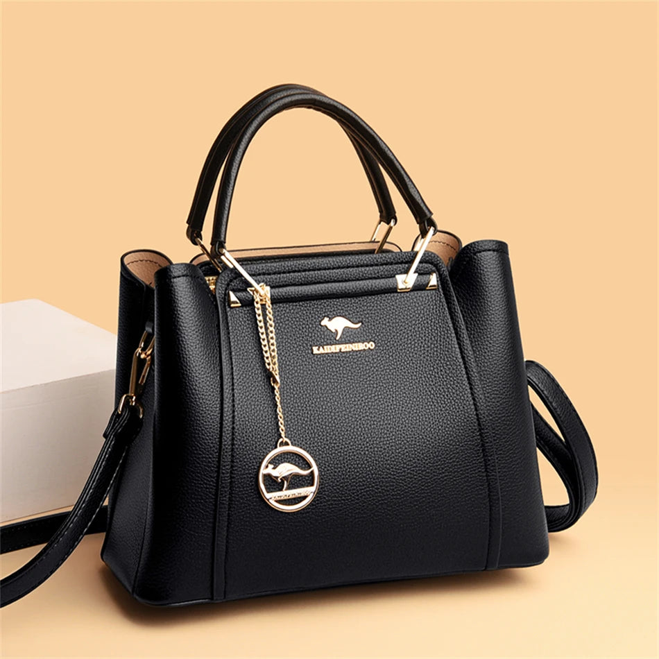 Women's Leather Luxury Handbags™ Ladies Shoulder Crossbody Sac & Messenger Tote Handbag