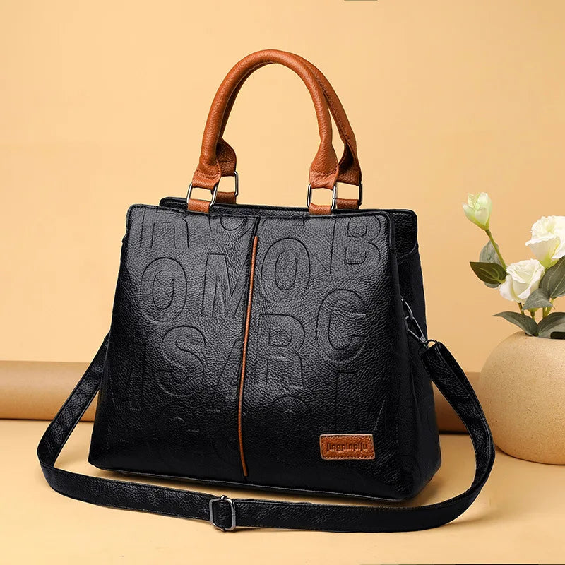 Women's  PU Leather Handbags™  Ladies Luxury Tote Handbag