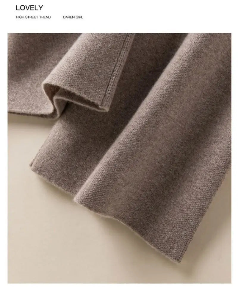 Women's Knitted Elastic High Waist Pants™ Straight Ankle-Length Soft Pants