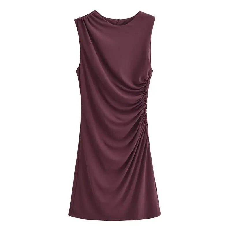 Women Dresses™ Fashion Tight Ruched Mini Dress