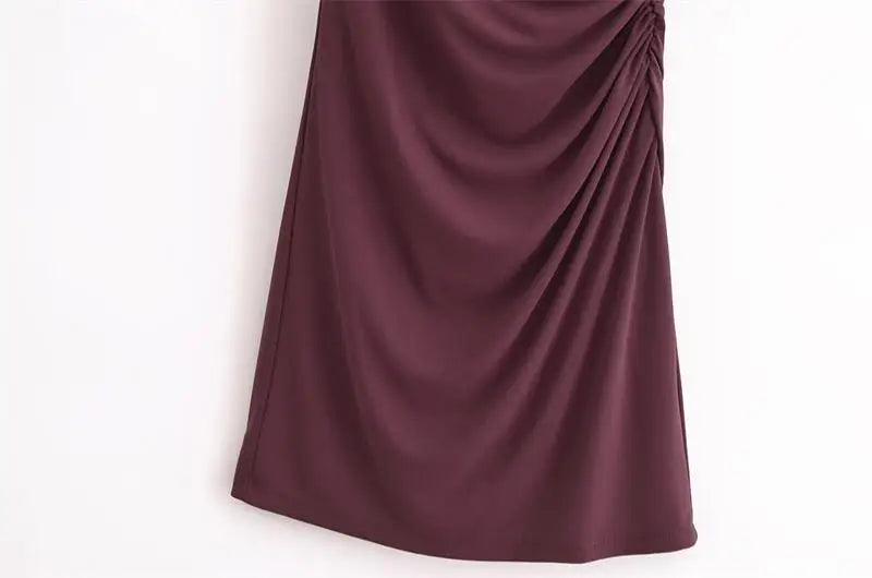 Women Dresses™ Fashion Tight Ruched Mini Dress