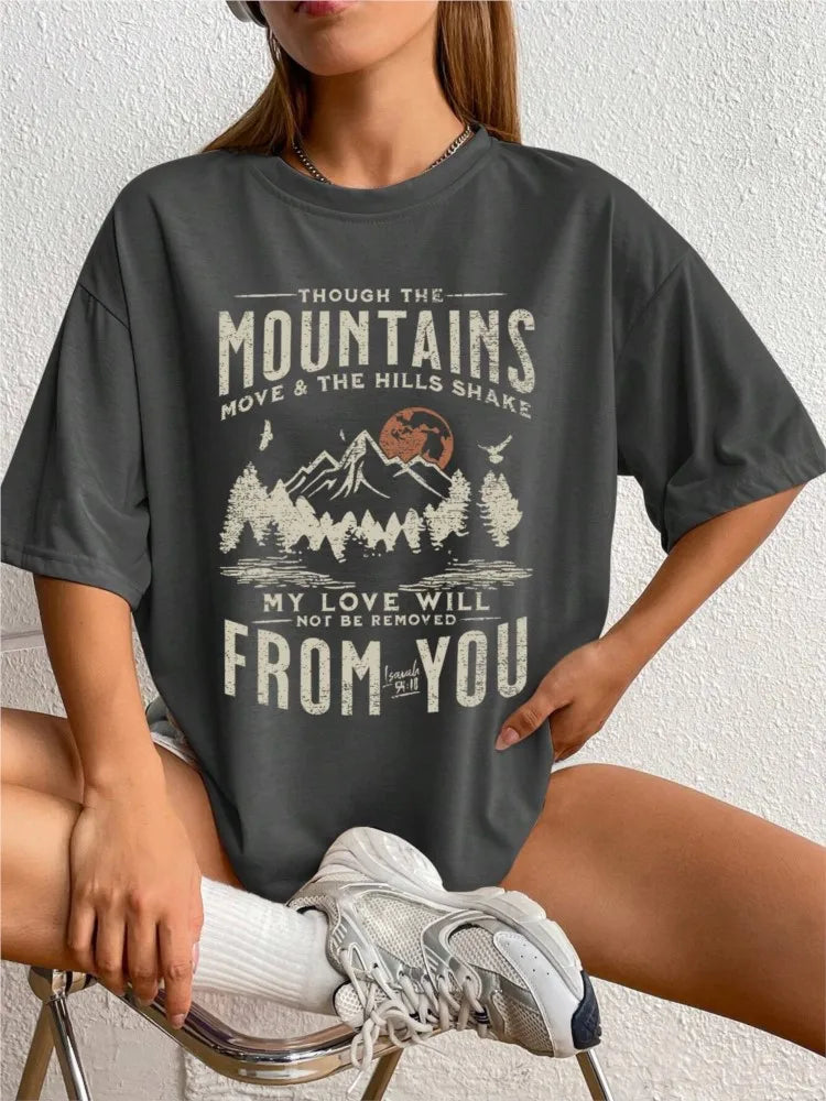 Women's Cotton Printed T-Shirts™  Short Sleeve Soft Tops