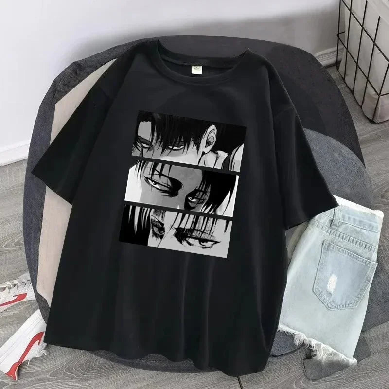 Women's T shirt™ Anime Attack on Titan Printed Cartoon Levi Ackerman Harajuku Tops