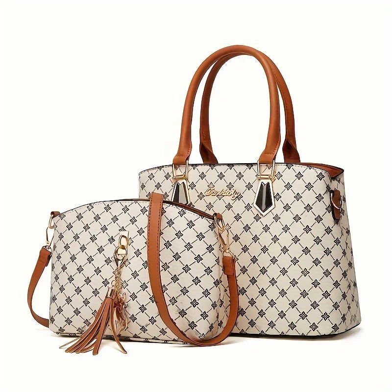 Women's handbag™ shoulder bag messenger and mother bag two bag set