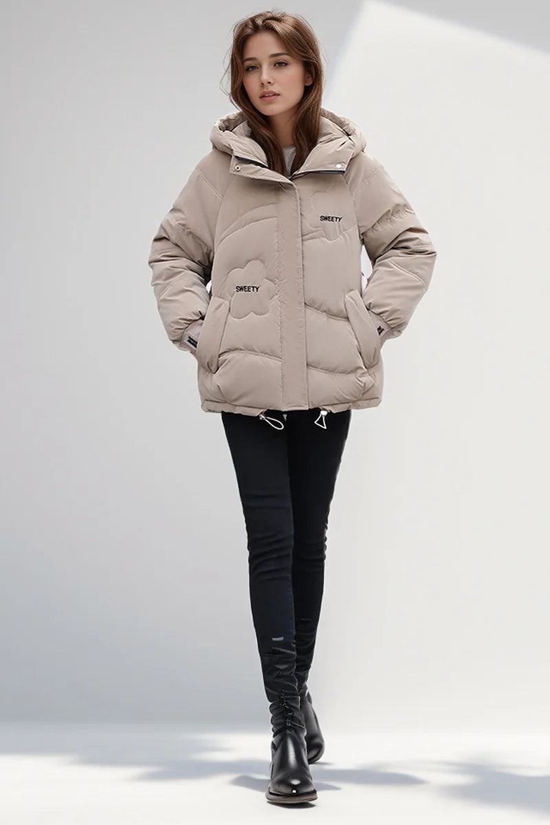 Women's Thick Coat™ Winter Cotton Casual Hooded Zipper Short Parkas Jacket
