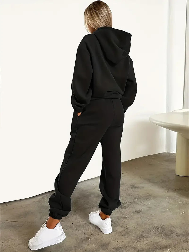 Women's Suits™ MILANO letter Printed Hoodie and Pants Clothing Set