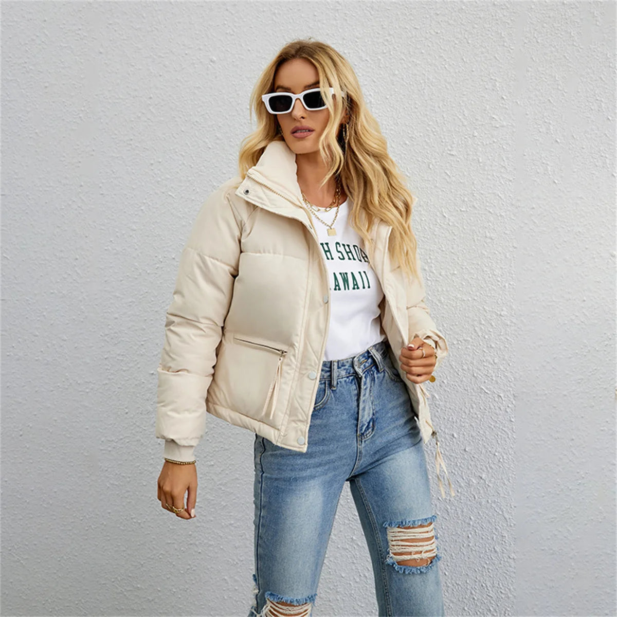 Women's Cotton Jacket™ Short Korean Collar Parkas jackets