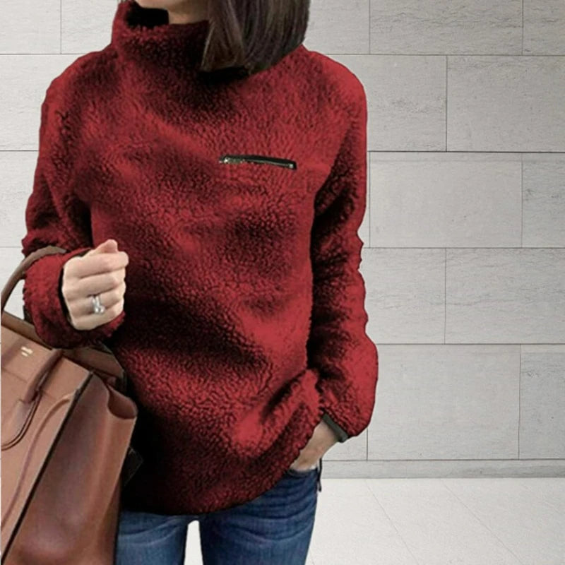 Women's Turtleneck Pullover™ Super Soft and Comfortable Solid Color Sweater