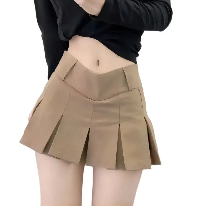 Women's Skirts™ Slim fit V-waist pleated skirt