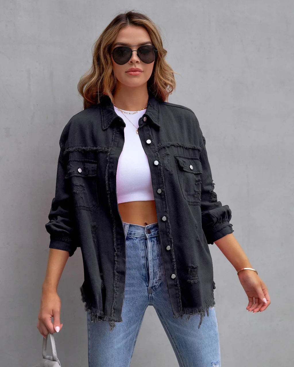Women's Denim Shirts™ Vintage Oversized Loose Shirt