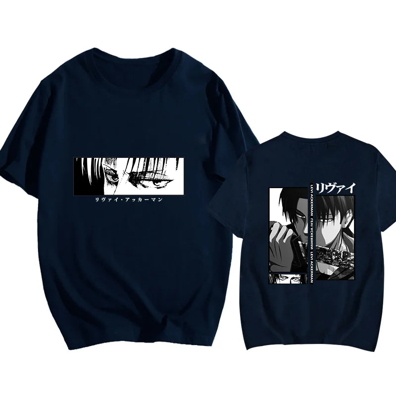 Men's T-Shirt™ Y2K Harajuku Japanese Anime Levi Ackerman Graphic Printed T-Shirt