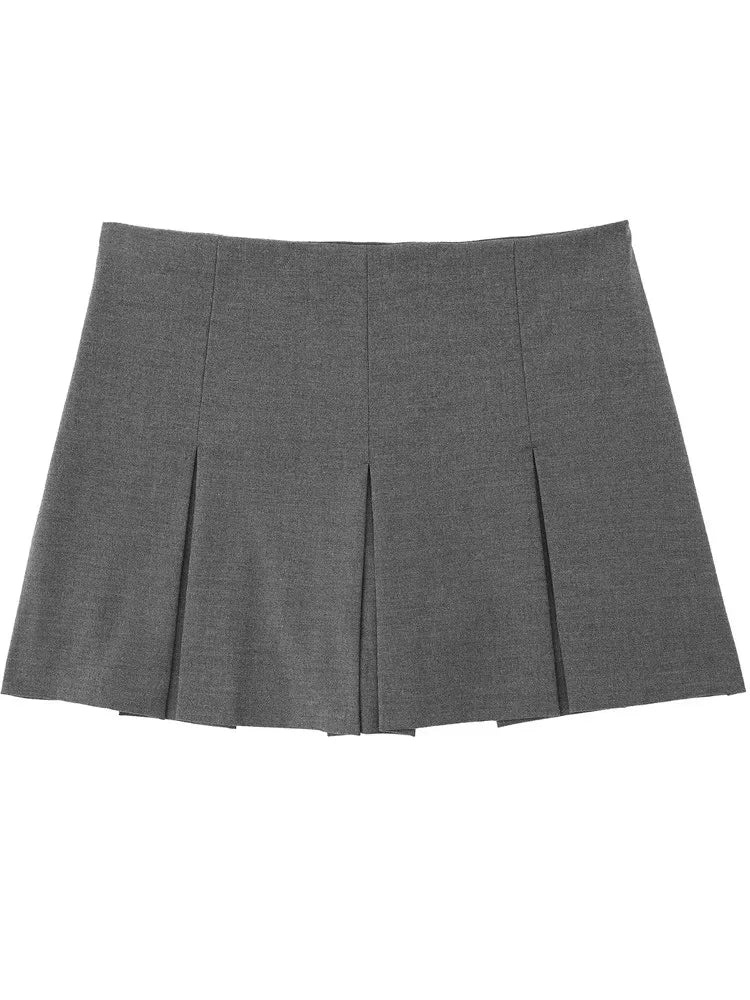 Women's Shorts Skirts™ High Waist Pleated Striped Bermuda Mini Shorts