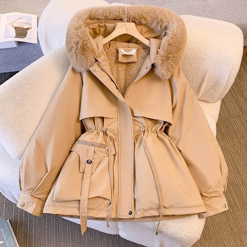 Hood Down Jacket™ Women Fleece Lined Winter Casual Coat