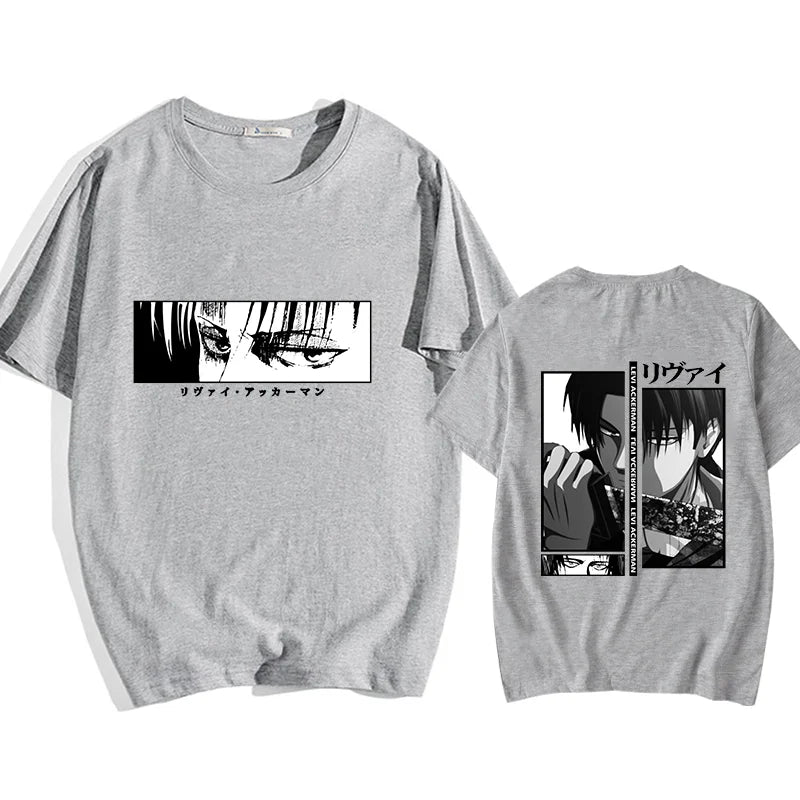 Men's T-Shirt™ Y2K Harajuku Japanese Anime Levi Ackerman Graphic Printed T-Shirt