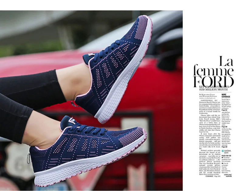 Women's Sneakers™ Breathable Walking Mesh Flat Shoes Sneakers