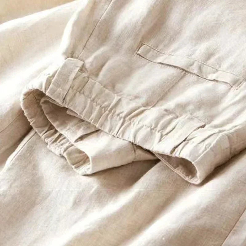 Women's Summer Baggy Cotton Linen Pants™ High Waist Wide Leg Trousers