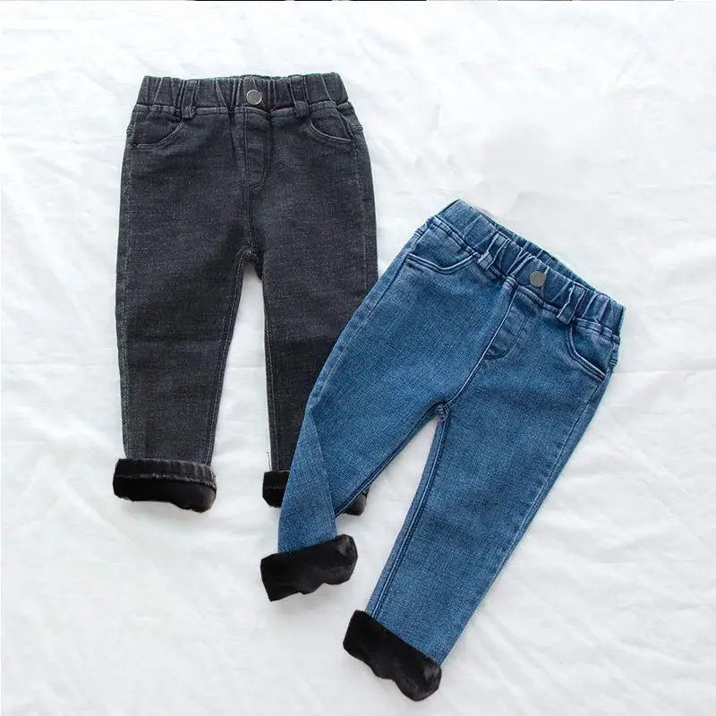 Baby Kids Thick Jeans™  Boys & Girls Denim Pants